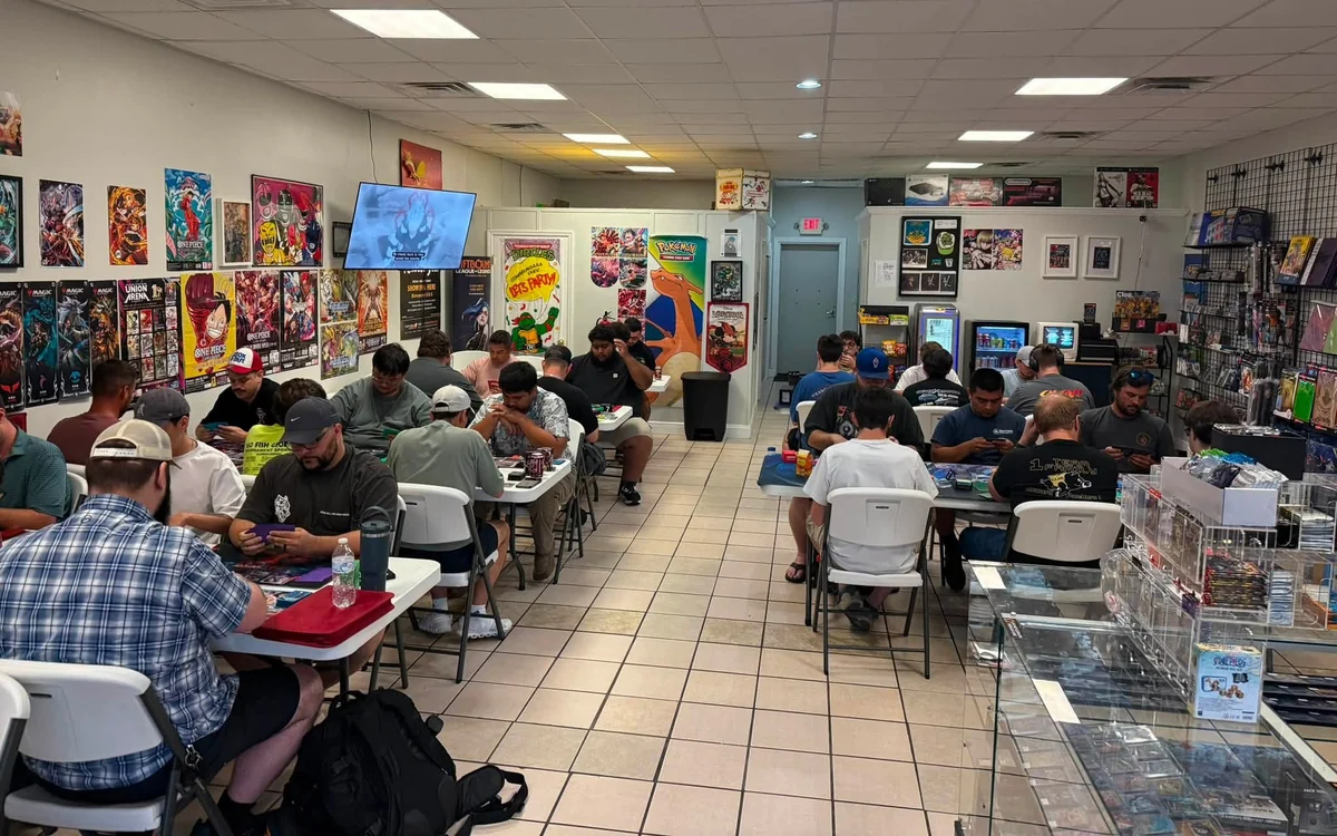 Players gathered for a card game tournament at Omni in Moultrie